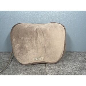 HOMEDICS Pillow Shiatsu Massager SP-105H  Neck Back Heated Portable Brown‎